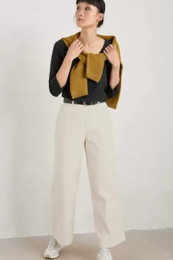 Seasalt Cornwall Alighting 3/4 Sleeve V-Neck Jersey Top<Women Tops