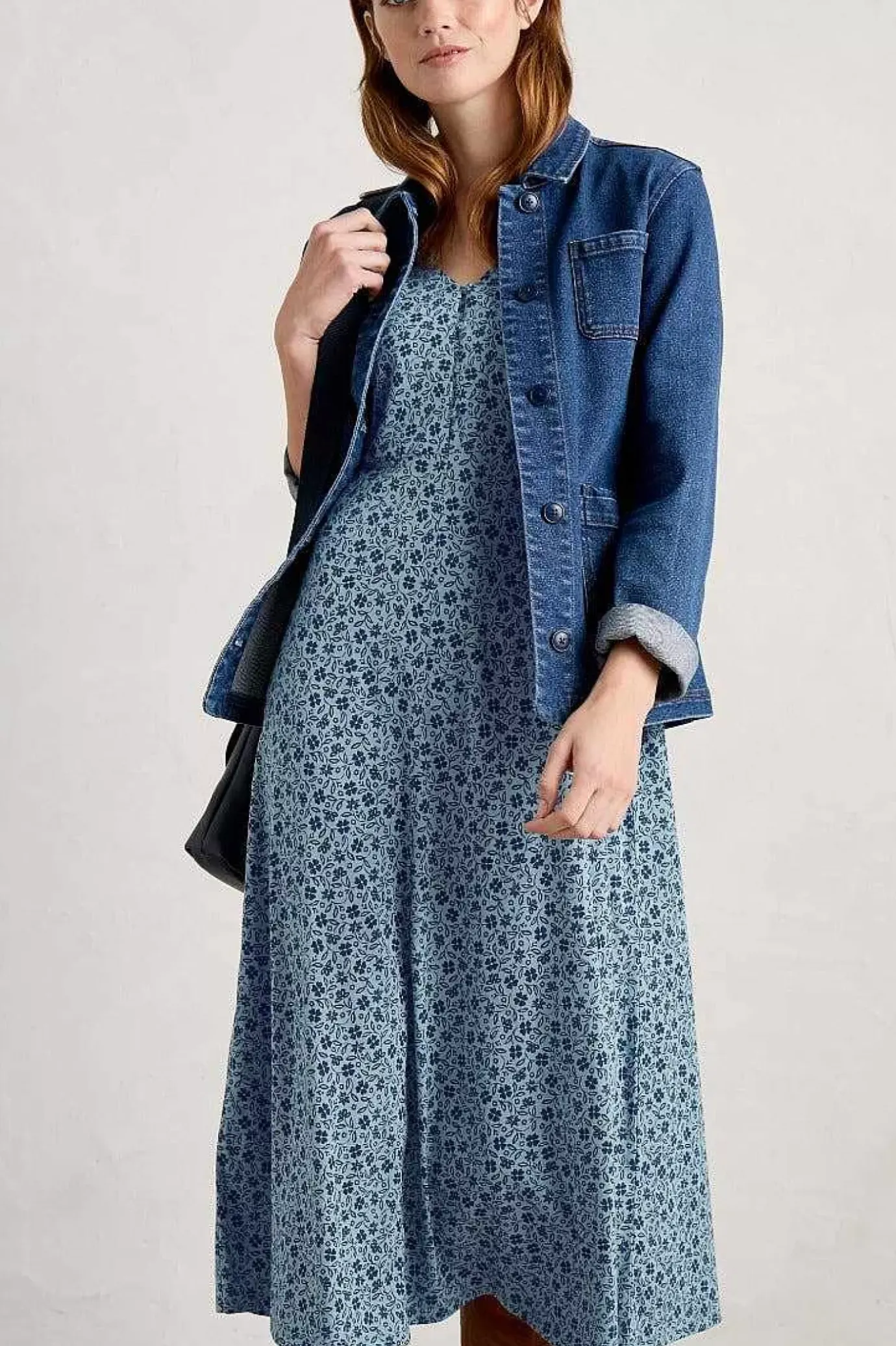 Seasalt Cornwall Ava Jersey V-Neck Dress<Women Dresses