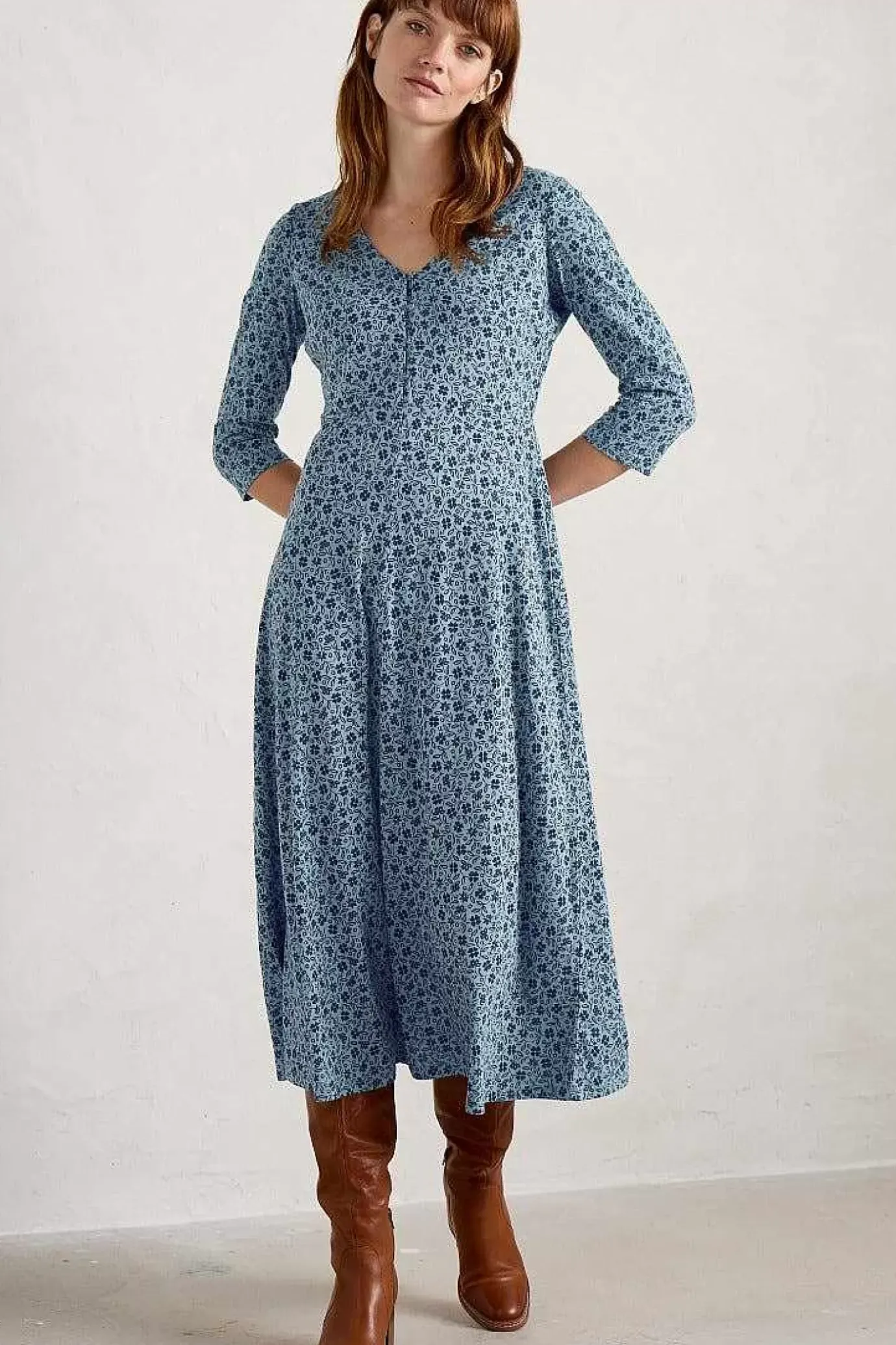 Seasalt Cornwall Ava Jersey V-Neck Dress<Women Dresses