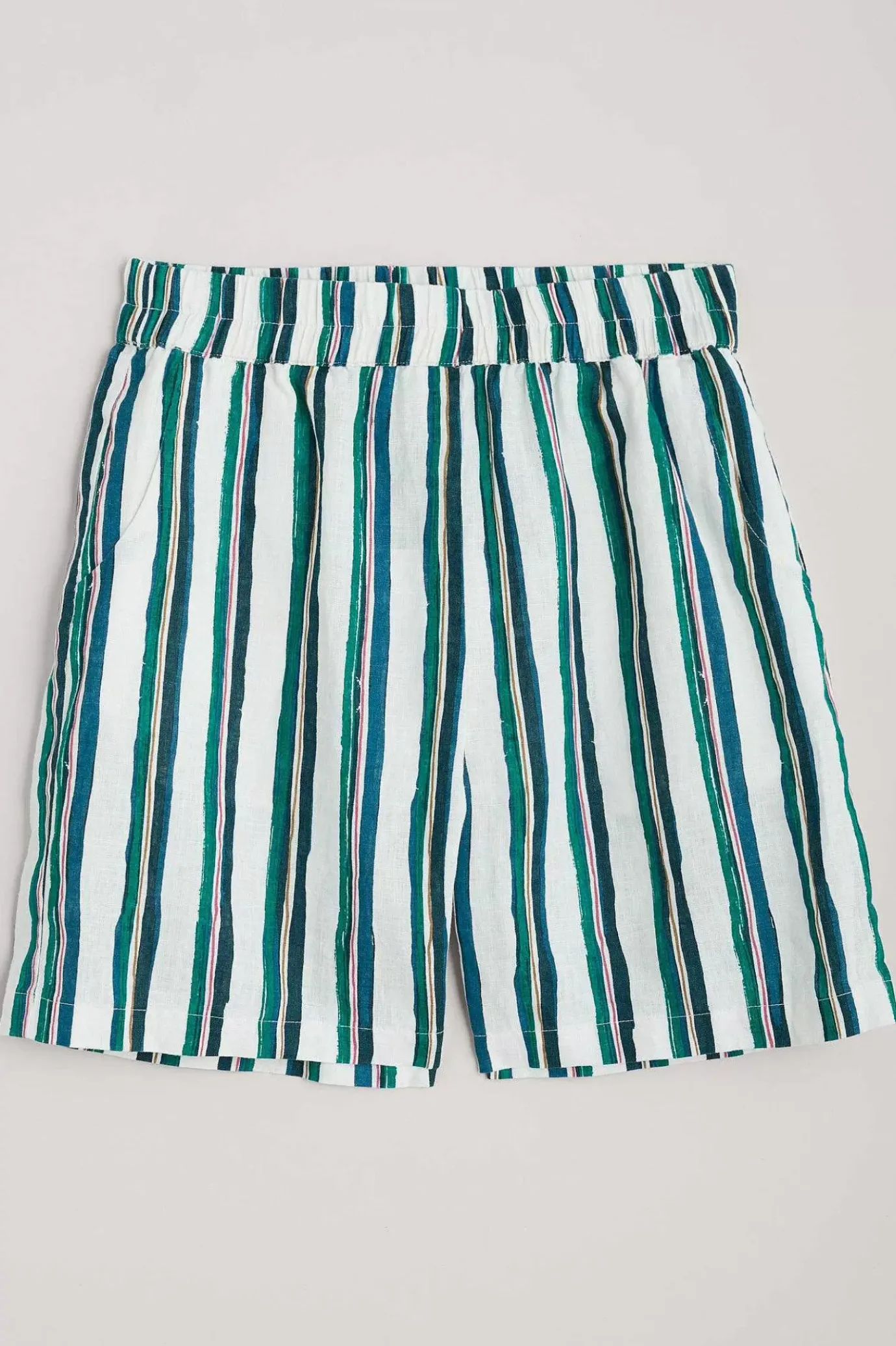 Seasalt Cornwall Aviso Printed Linen Shorts<Women Trousers & Shorts