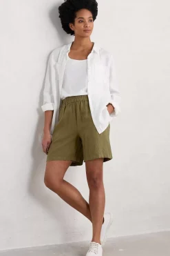 Seasalt Cornwall Aviso Wide Leg Linen Shorts<Women Trousers & Shorts