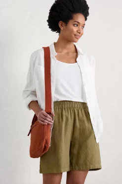 Seasalt Cornwall Aviso Wide Leg Linen Shorts<Women Trousers & Shorts