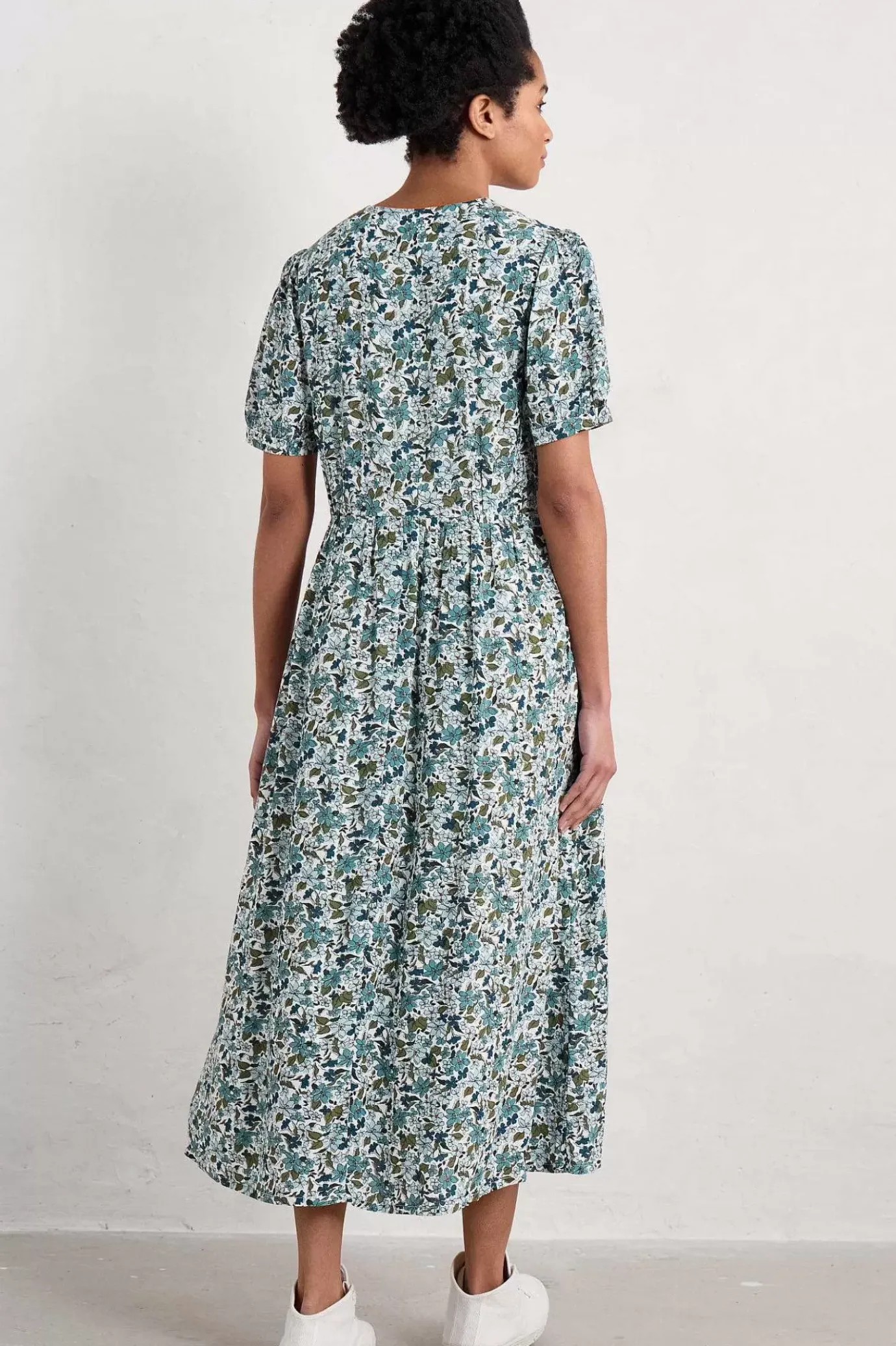 Seasalt Cornwall Birch Leaf Midaxi Tea Dress<Women Dresses