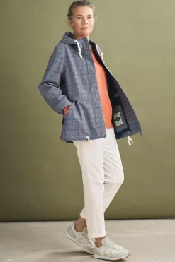 Seasalt Cornwall Blue Depth Waterproof Jacket<Women Coats & Jackets
