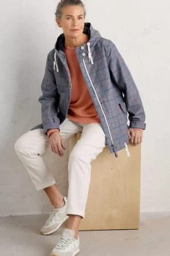 Seasalt Cornwall Blue Depth Waterproof Jacket<Women Coats & Jackets