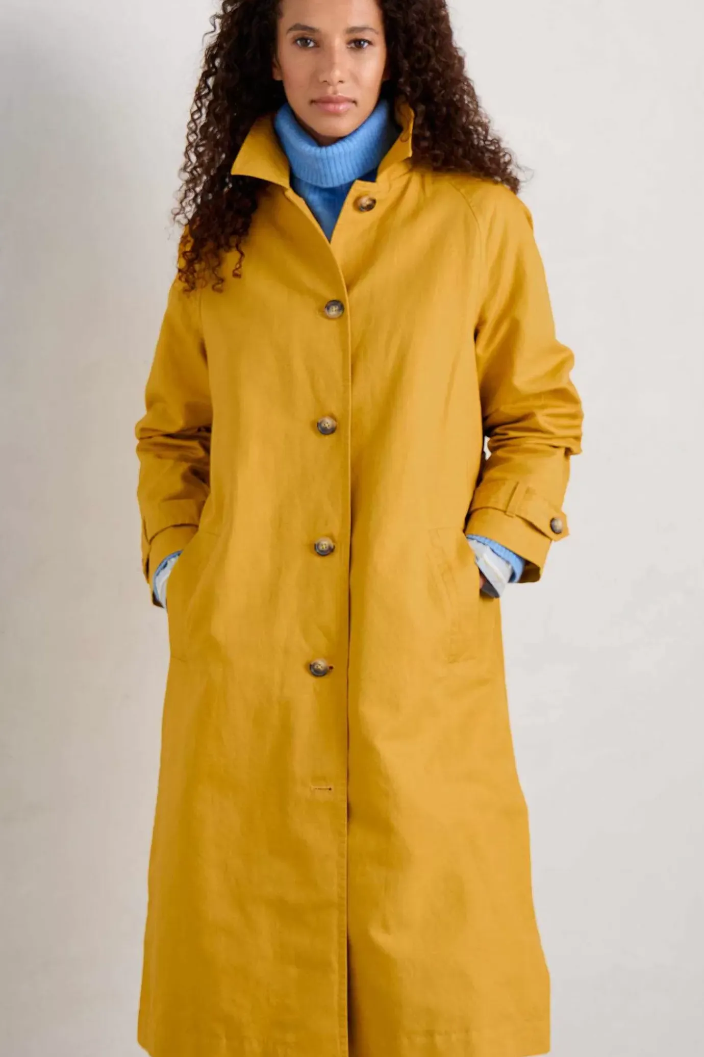 Seasalt Cornwall Boscastle Organic Cotton Mac<Women Coats & Jackets