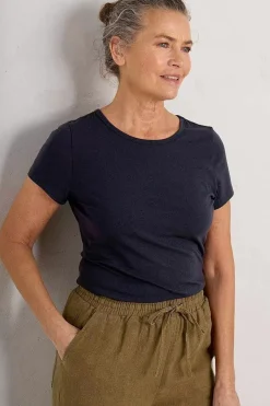 Seasalt Cornwall Bounder Crew Neck T-Shirt (Gots)<Women Tops