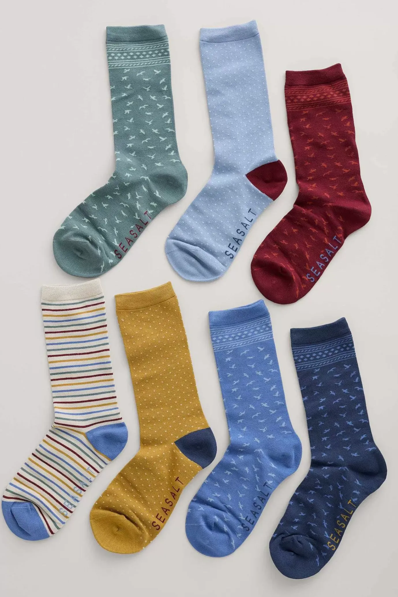Seasalt Cornwall Box Of 7 Women's Sailor Socks<Women Socks & Tights
