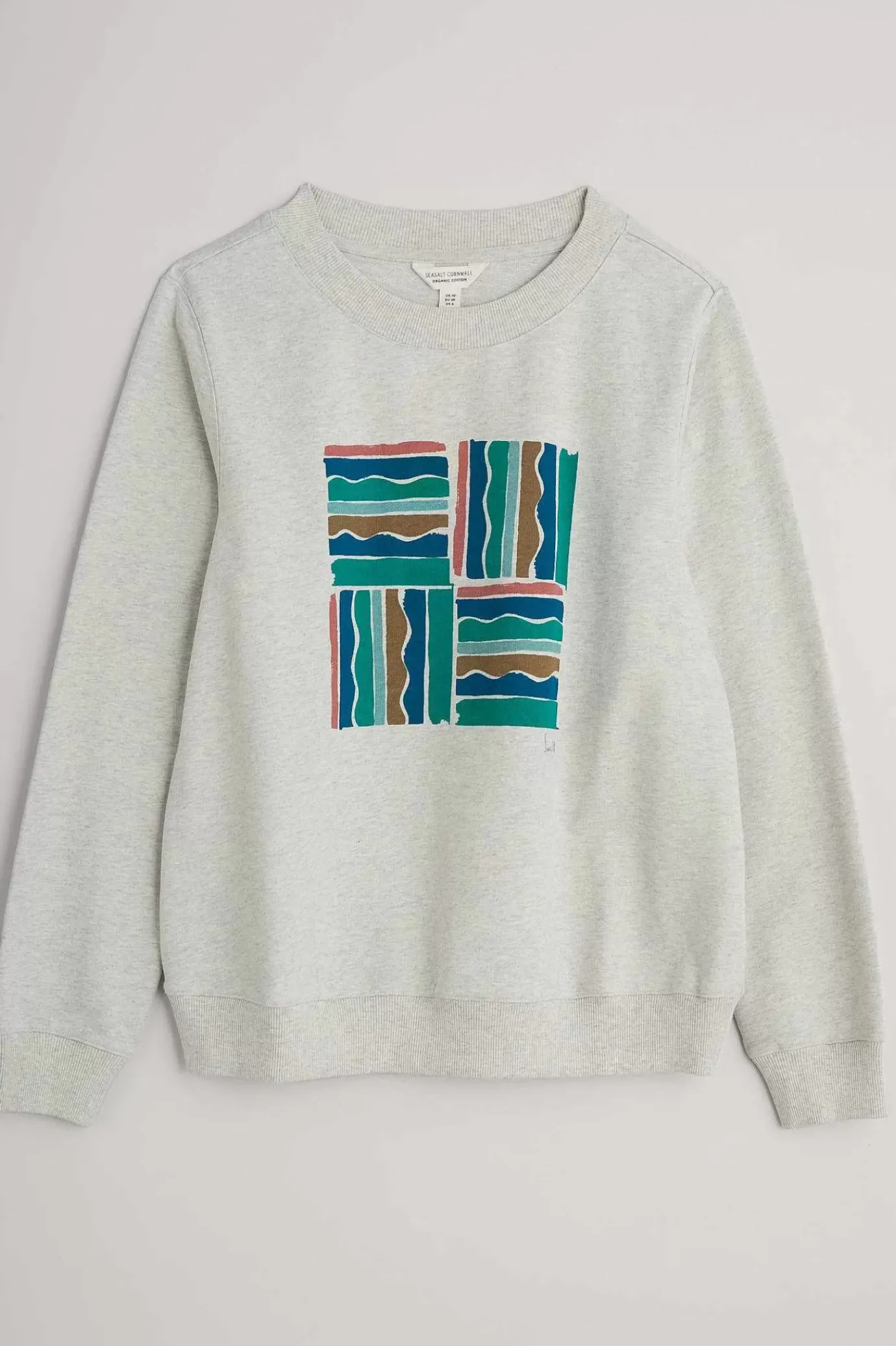 Seasalt Cornwall Bright Wave Printed Organic Cotton Sweatshirt<Women Tops