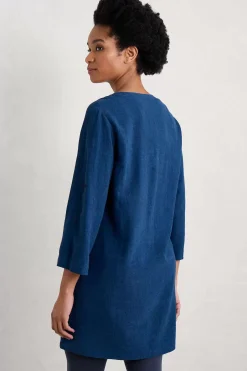 Seasalt Cornwall Brittlestar V-Neck Linen Blend Tunic<Women Tunics