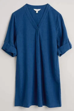 Seasalt Cornwall Brittlestar V-Neck Linen Blend Tunic<Women Tunics