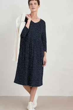 Seasalt Cornwall Brush Drawing 3/4 Sleeve Dress<Women Dresses