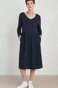 Seasalt Cornwall Brush Drawing 3/4 Sleeve Dress<Women Dresses