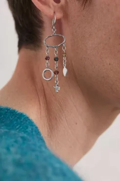 Seasalt Cornwall Chy Silver Tone Charm Earrings<Women Jewellery