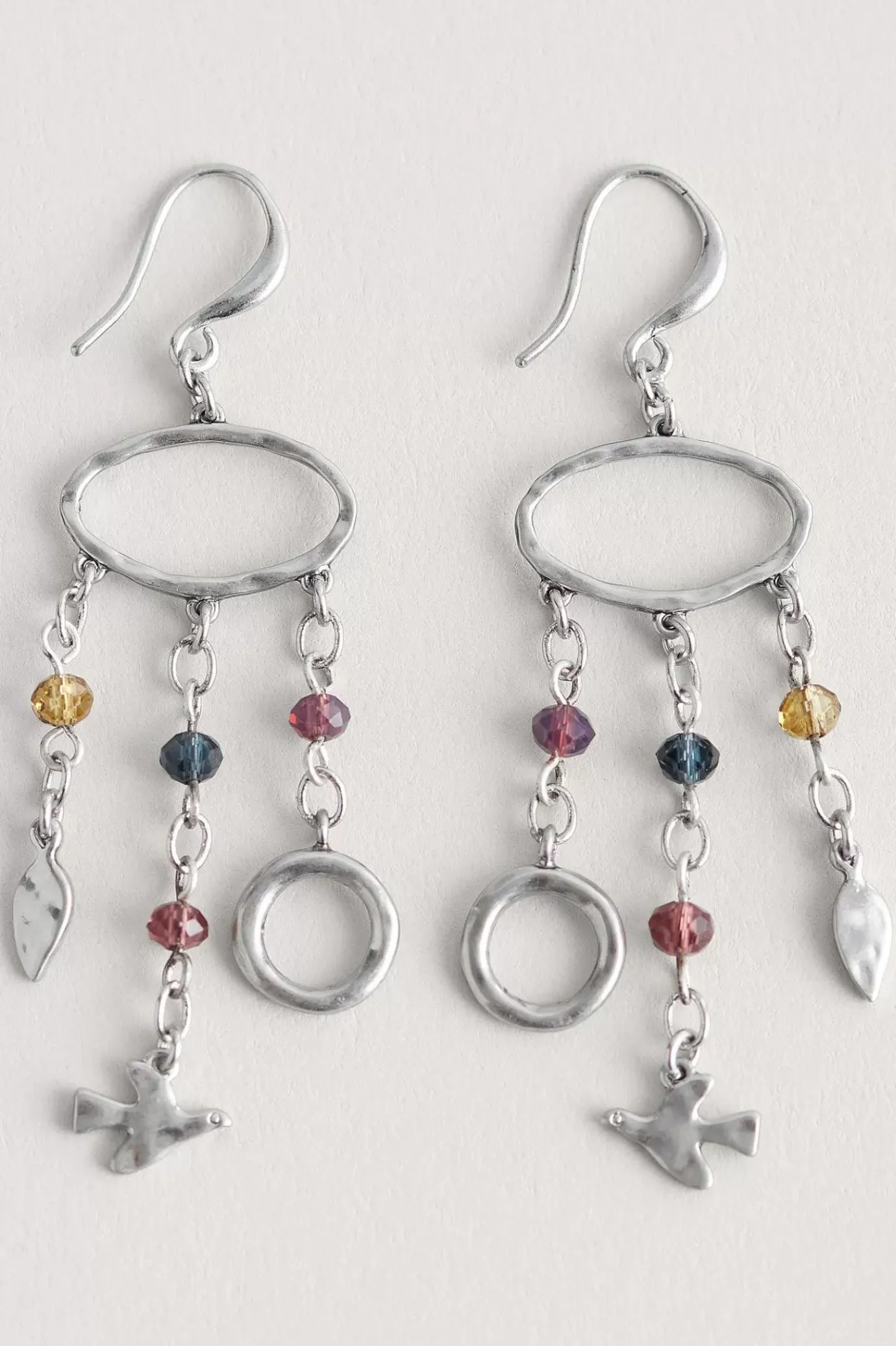 Seasalt Cornwall Chy Silver Tone Charm Earrings<Women Jewellery