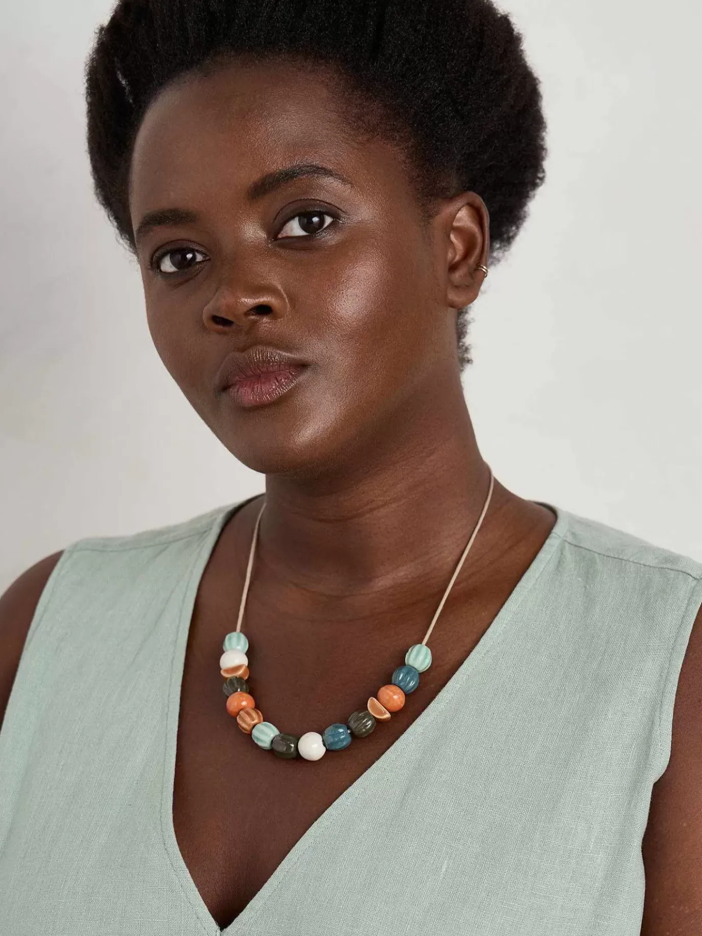 Seasalt Cornwall Conifer Ceramic Bead Necklace<Women Jewellery