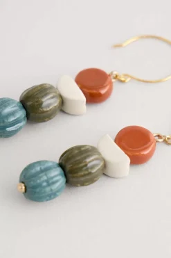 Seasalt Cornwall Conifer Ceramic Drop Earrings<Women Jewellery