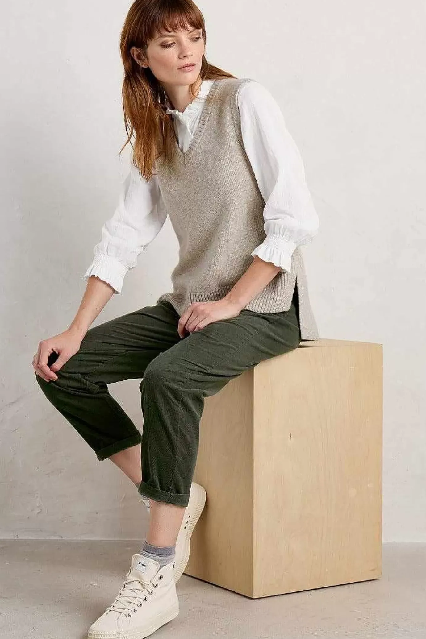 Seasalt Cornwall Coupling V-Neck Vest<Women Knitwear