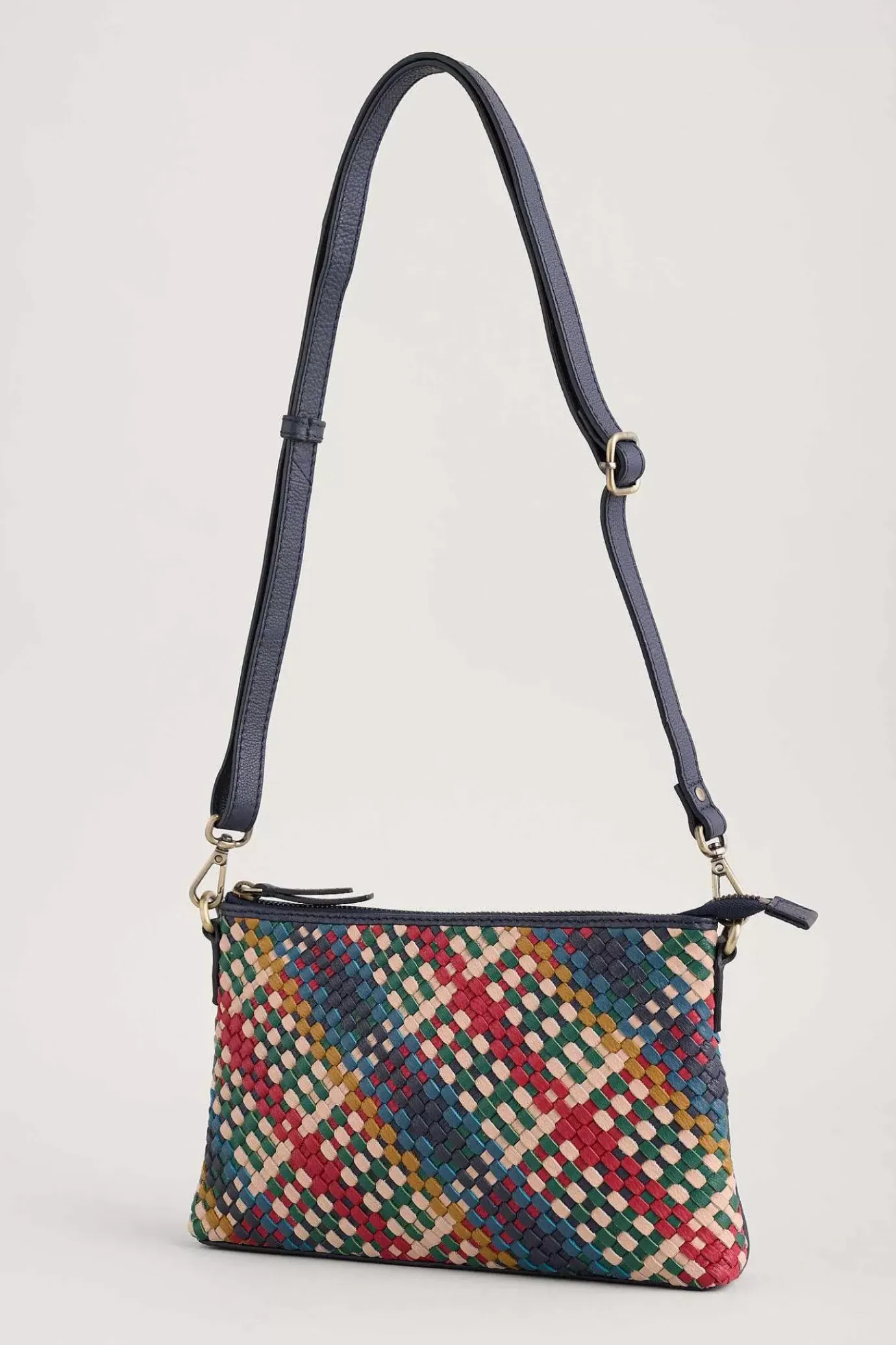 Seasalt Cornwall Crenvor Woven Leather Cross Body Bag<Women Bags
