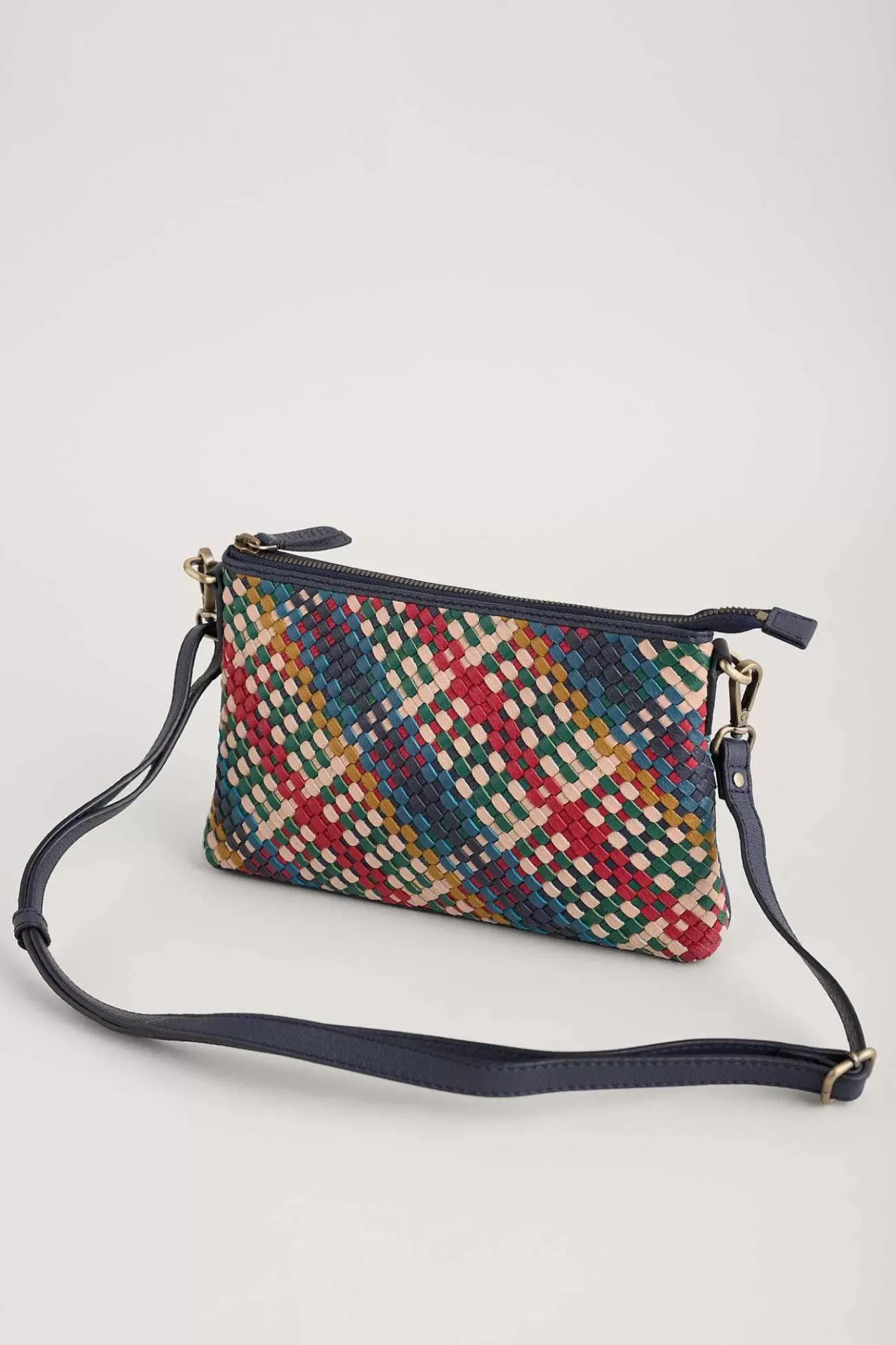 Seasalt Cornwall Crenvor Woven Leather Cross Body Bag<Women Bags