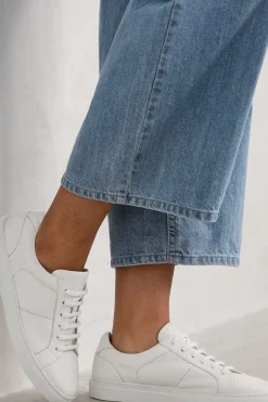 Seasalt Cornwall Davidstow Leather Trainers<Women Shoes