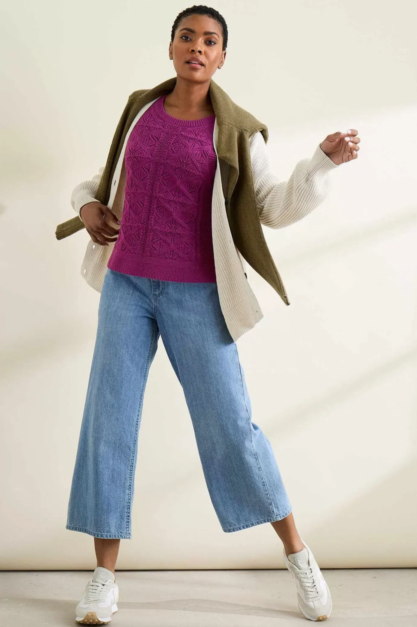 Seasalt Cornwall Doe Path Knitted Vest<Women Knitwear