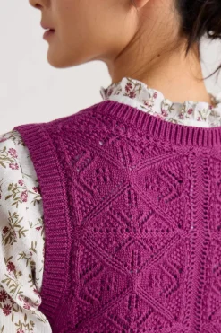 Seasalt Cornwall Doe Path Knitted Vest<Women Knitwear