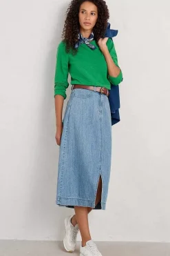 Seasalt Cornwall Easel Long Sleeve Jersey Top (Gots)<Women Tops