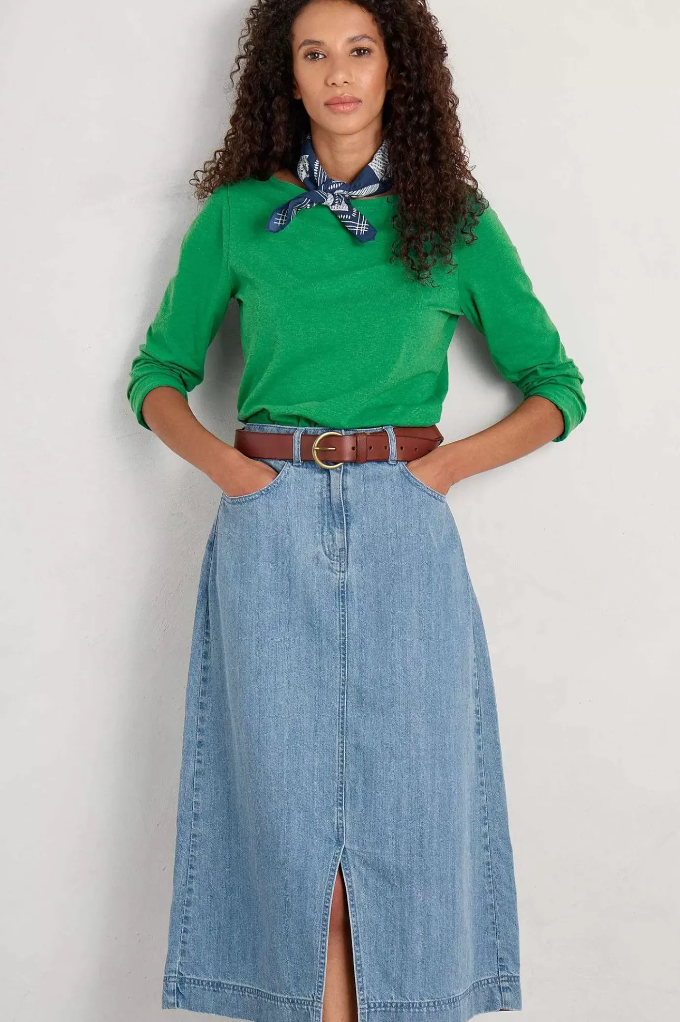 Seasalt Cornwall Easel Long Sleeve Jersey Top (Gots)<Women Tops