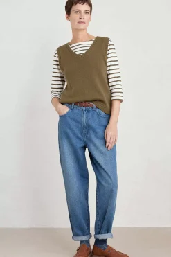Seasalt Cornwall East View V-Neck Knitted Vest<Women Knitwear