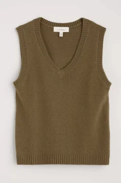 Seasalt Cornwall East View V-Neck Knitted Vest<Women Knitwear