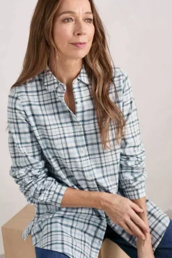 Seasalt Cornwall Ebb Tide Check Shirt<Women Tops