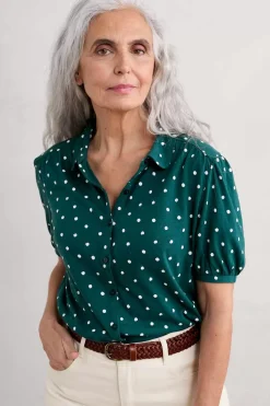 Seasalt Cornwall Embrace Short Sleeve Shirt<Women Tops