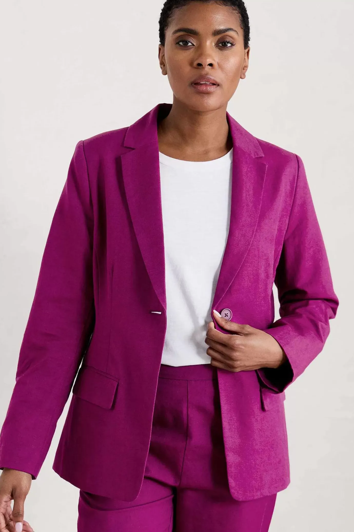 Seasalt Cornwall Erica Linen Blend Blazer<Women Coats & Jackets