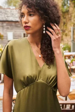 Seasalt Cornwall Evenglow Satin Dress<Women Dresses