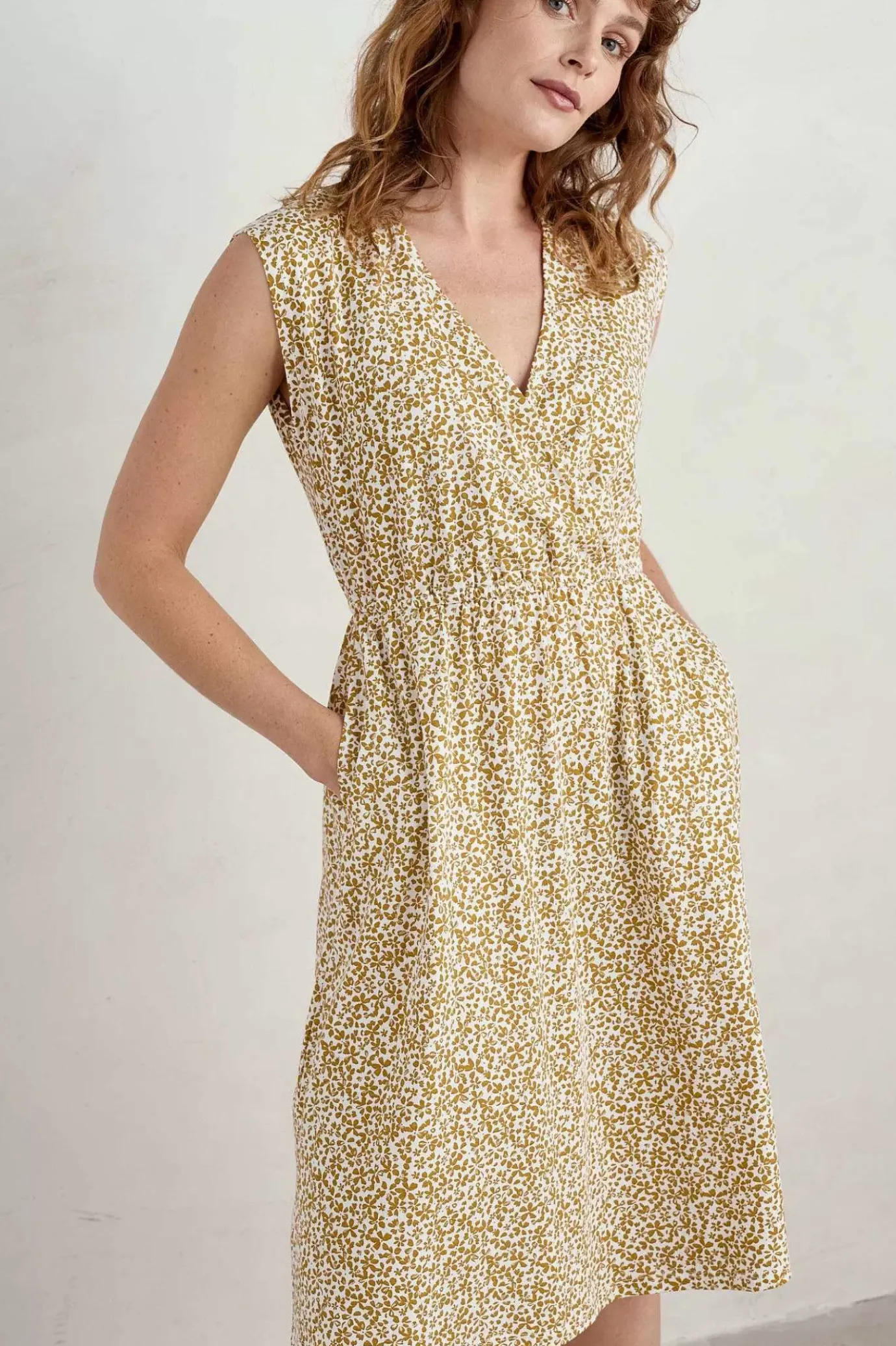 Seasalt Cornwall Faye Sleeveless Mock Wrap Dress<Women Dresses