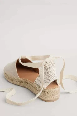 Seasalt Cornwall Fern Path Ankle Tie Cotton Espadrilles<Women Shoes