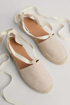 Seasalt Cornwall Fern Path Ankle Tie Cotton Espadrilles<Women Shoes