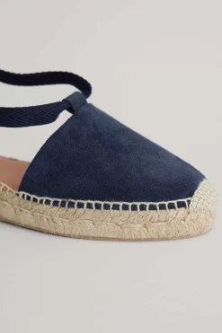 Seasalt Cornwall Fern Path Suede Wedge Espadrilles<Women Shoes