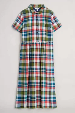 Seasalt Cornwall Fleet Checked Midi Dress<Women Dresses