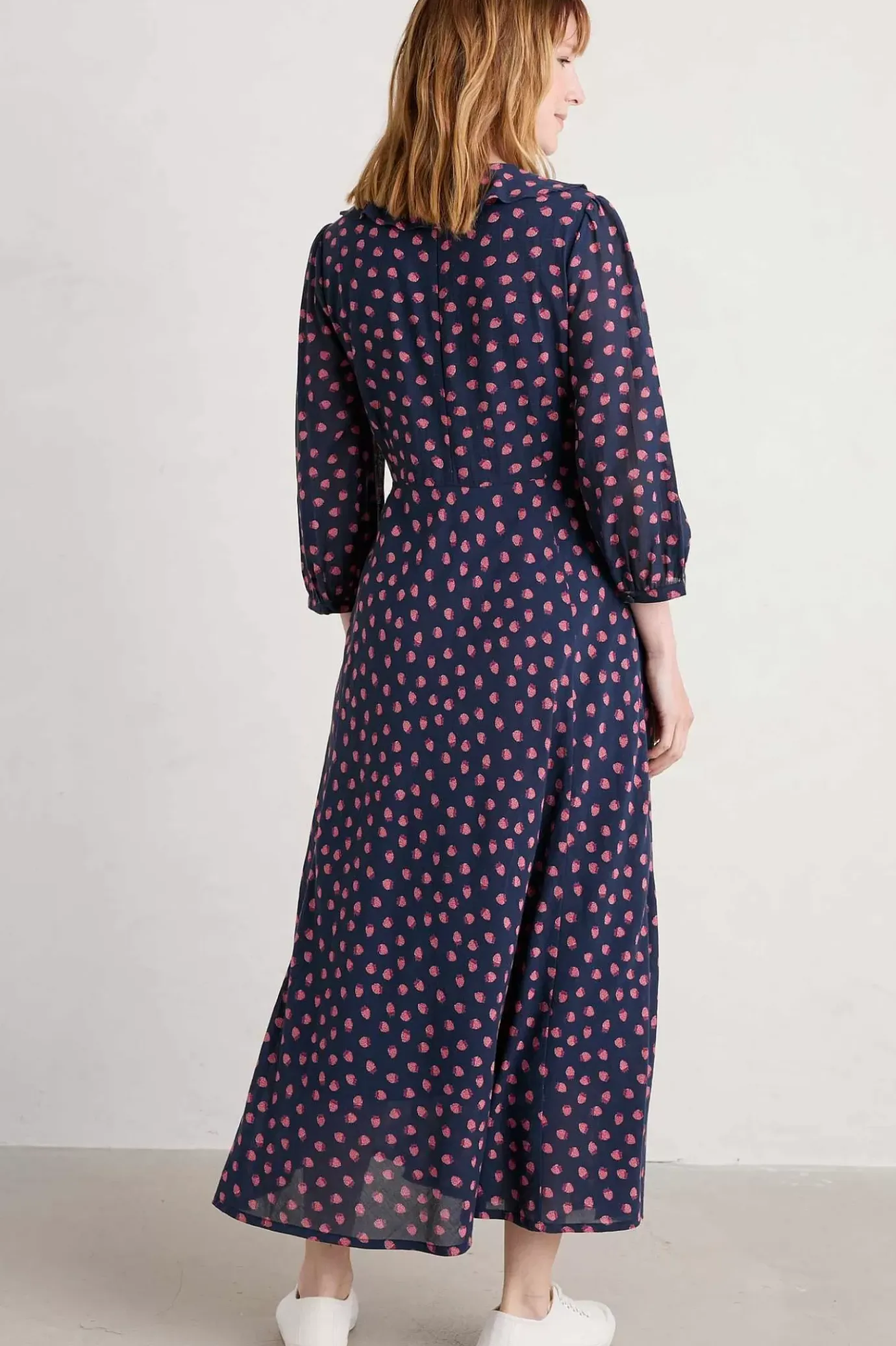 Seasalt Cornwall Furled Flower V-Neck Dress<Women Dresses