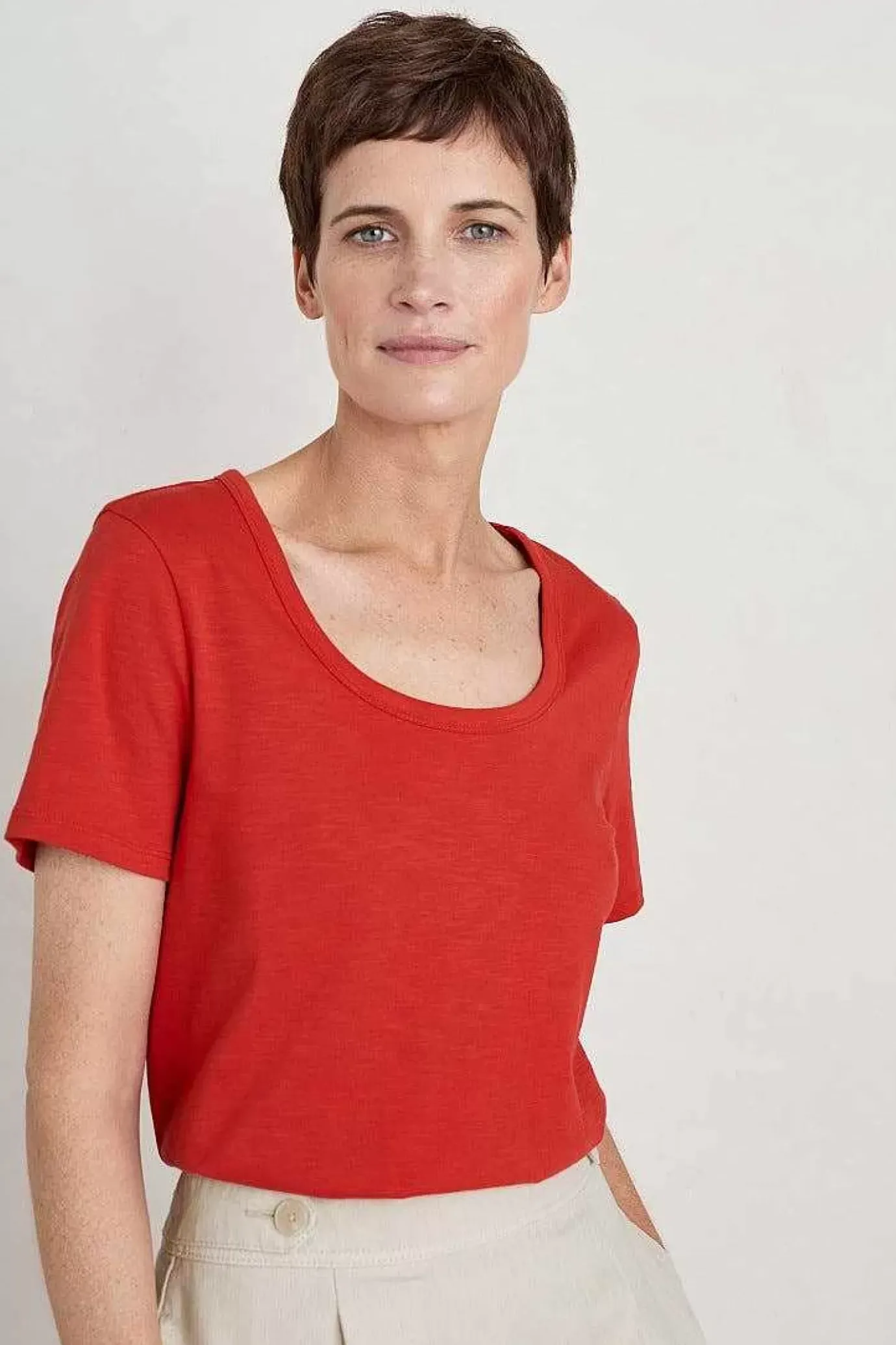 Seasalt Cornwall Gala Scoop Neck T-Shirt<Women Tops