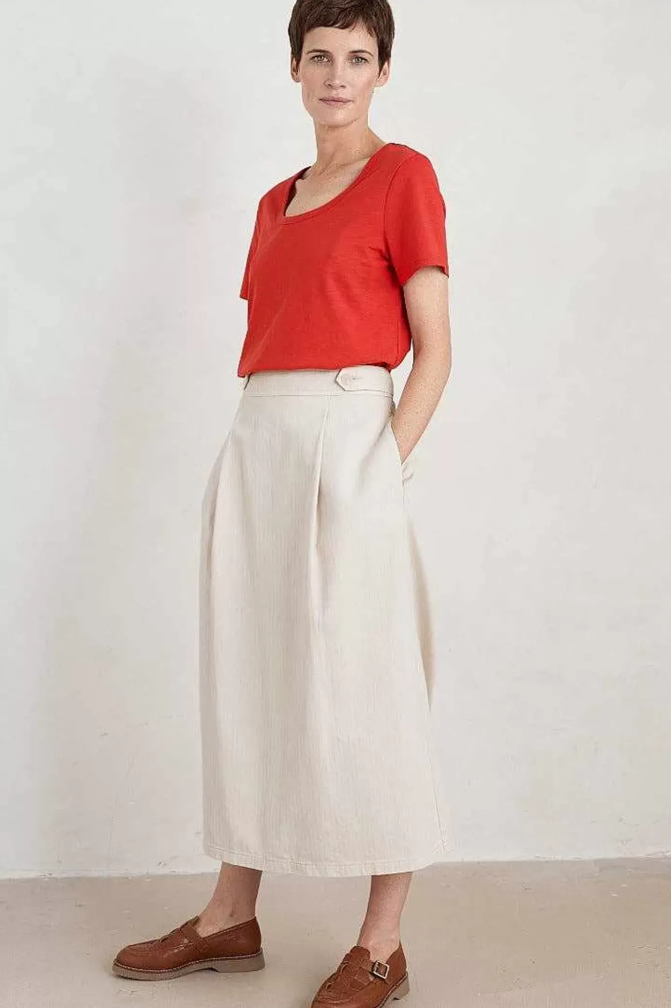 Seasalt Cornwall Gala Scoop Neck T-Shirt<Women Tops