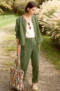 Seasalt Cornwall Galleon Zip Through Linen Jacket<Women Coats & Jackets