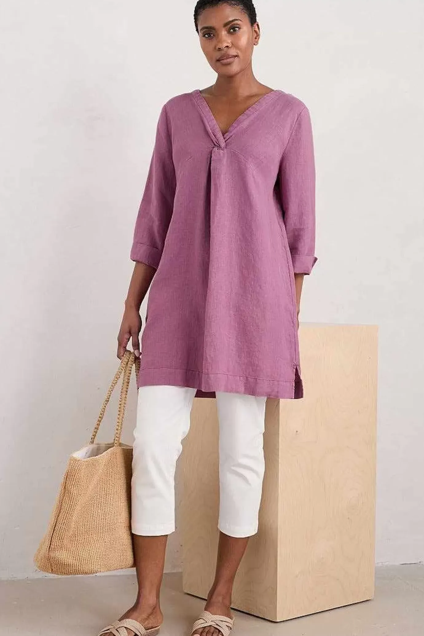 Seasalt Cornwall Golitha Falls Linen Tunic<Women Tunics