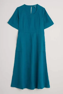 Seasalt Cornwall Grass Wave Linen Midi Dress<Women Dresses