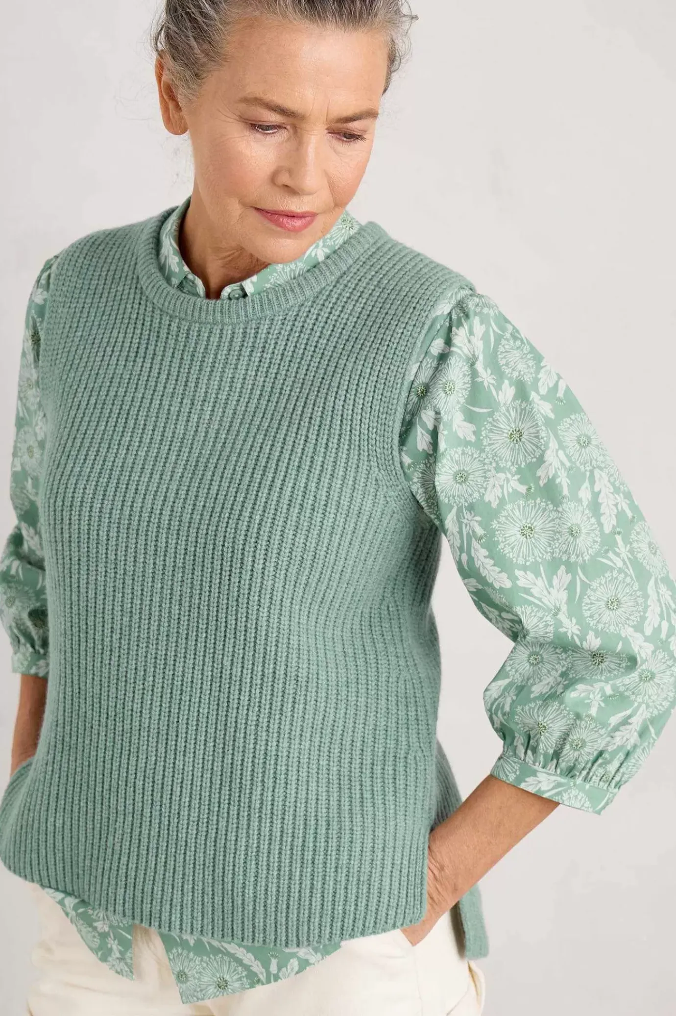 Seasalt Cornwall Gull Rising Knitted Vest<Women Knitwear