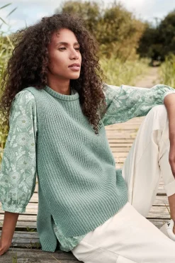 Seasalt Cornwall Gull Rising Knitted Vest<Women Knitwear