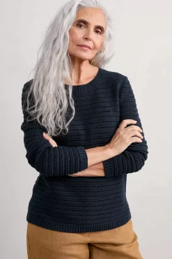 Seasalt Cornwall Gull Rock Pointelle Knit Jumper (Gots)<Women Knitwear