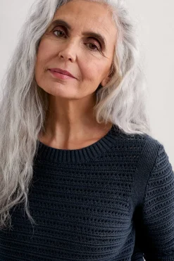 Seasalt Cornwall Gull Rock Pointelle Knit Jumper (Gots)<Women Knitwear